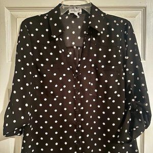 Express Portofino Dress Shirt - Polka Dot